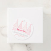 Roze banner Pet - Label voor Birthday banner (In situ)