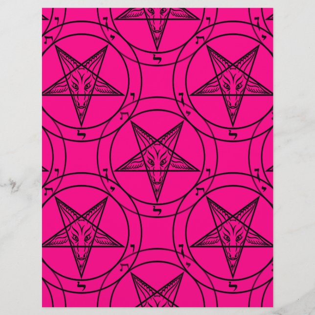 roze baphomet (Voorkant)