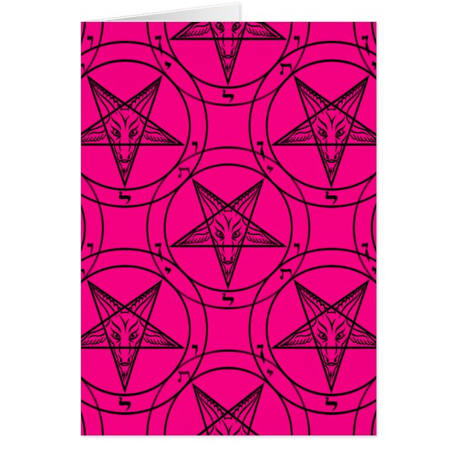 roze baphomet (Voorkant)
