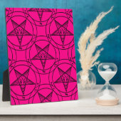 roze baphomet fotoplaat (Zijkant)