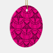 roze baphomet keramisch ornament (Rechts)