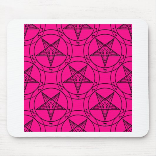 roze baphomet muismat (Voorkant)