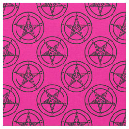 roze baphomet pentagram halloween stof