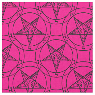 roze baphometstof stof