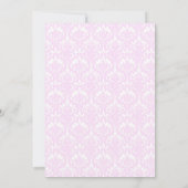Roze baptisme/Christening Uitnodiging (Achterkant)