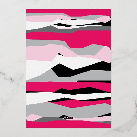 Roze Bar Mitswa uitnodiging met gouden folie (Achterkant)