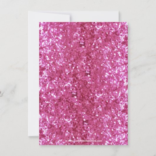 Roze barbepoetin-show kaart (Achterkant)