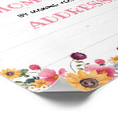 Roze Barbeque Baby Shower Envelopestation Bord Poster (Hoek)