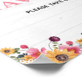 Roze Barbeque Baby Shower Favorbord Poster (Hoek)