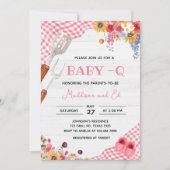Roze Barbeque Baby Shower Kaart (Voorkant)
