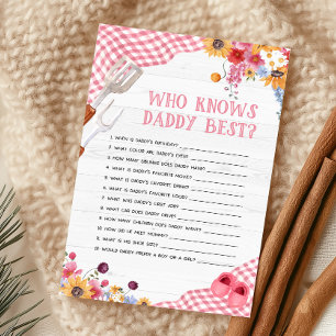 Roze Barbeque Shower Wie Kent Papa Het Best Spel