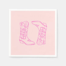 Roze Barbie Laarzen Cowgirl vrijgezellenfeest