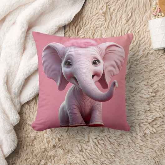 Roze Barbie Olifant Kussen (Deken)