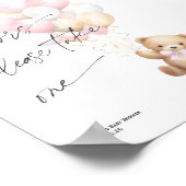 Roze Barly Wacht, Schattige Baby meisje Douche gun Poster (Hoek)