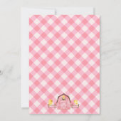 Roze Barn Cock-a-Doodle-TWO Animal Birthday Kaart (Achterkant)