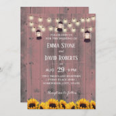 Roze Barn Wedding Kaart (Voorkant / Achterkant)