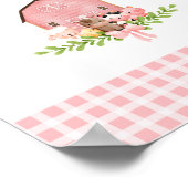 Roze Barnyard Verjaardag Drink Station Poster (Hoek)
