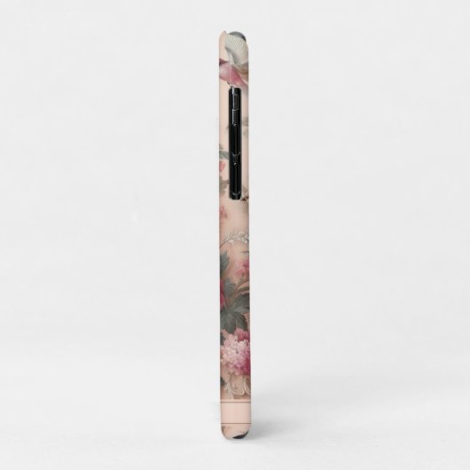 Roze Barok Rococo Bloem Morris Case-Mate iPhone Case (Achterkant/links)