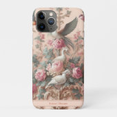 Roze Barok Rococo Bloem Morris Case-Mate iPhone Case (Achterkant)