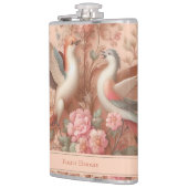 Roze Barok Rococo Bloem Morris Heupfles (Links)