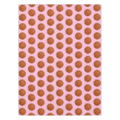 Roze Basketbal Kids Verjaardagsfeestje Tafelkleed (Voorkant)