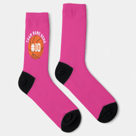 Roze basketbal sokken team speler sport verjaardag