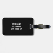 Roze basketbalbagagelabel met jersey-nummer bagagelabel (Achterkant horizontaal)