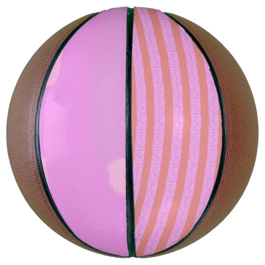 Roze Basketball Basketbal (Verticaal)