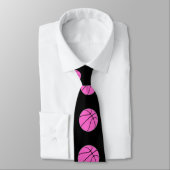 Roze Basketball Breast Cancer Awareness Game Coach Stropdas (Gebonden)