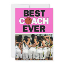 Roze Basketball Coach Best ooit Custom Phot