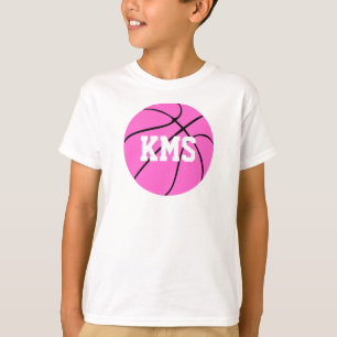 Roze Basketball Custom School Letters/Number Sport T-shirt