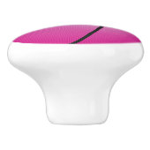 Roze Basketball Keramische Knop (Zijkant)