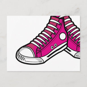 Roze Basketball Sneaker Briefkaart