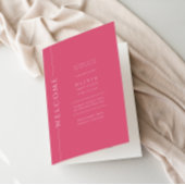 Roze Bat Mitzvah Gevouwen Programmaboekje Programma