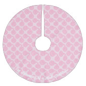 Roze Bauble Vakantie Ornament Kerstpatroon Kerstboom Rok (Voorkant)