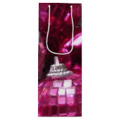 Roze Baubles cadeauwijn Wijn Cadeautas (Voorkant)