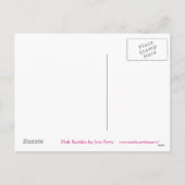 Roze Baubles 'Happy Holidays' briefkaart (Achterkant)