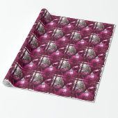 Roze Baubles inpakpapier (Uitgerold)