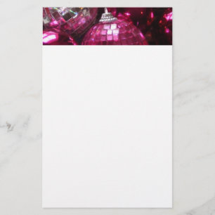 Roze Baubles kopaaier wit Briefpapier