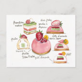 Roze Bavoirois Briefkaart (Voorkant)