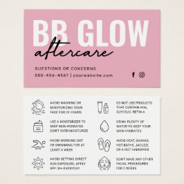 Roze BB Glow Facial Kaart
