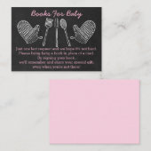 Roze BBQ Baby shower Boek Aanvraag Kaarten (Voorkant / Achterkant)