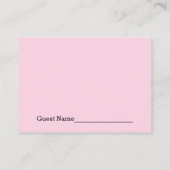 Roze BBQ Baby shower Luier Raffle Tickets Informatiekaartje (Achterkant)