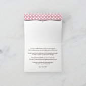 Roze BBQ dank u nota, baby q dank u gedicht Bedankkaart (Binnen)