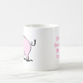 Roze BBQ Pig Cartoon Koffiemok (Center)