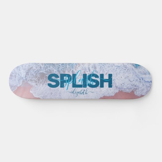 Roze Beach Bermuda Persoonlijk Skateboard (Horizontaal)