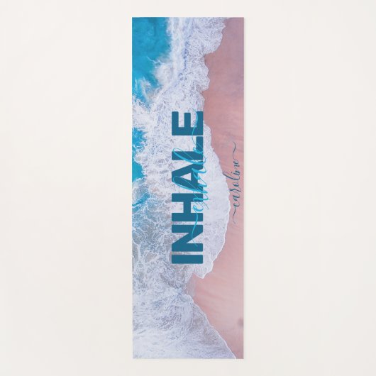 Roze Beach Bermuda Yogamat (Voorkant)