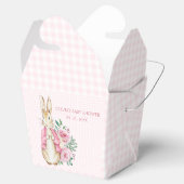 Roze Beatrix Potter Bunny Rabbit Baby shower Bedankdoosjes (Geopend)