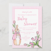 Roze Beatrix Potter Dierlijk Thema Baby shower Kaart (Voorkant)