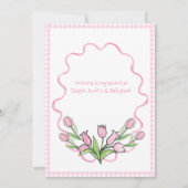 Roze Beatrix Potter Dierlijk Thema Baby shower Kaart (Achterkant)